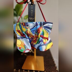 Sharif 1827 Multicolor Artistic Italian Calf Leather Crossbody Bag